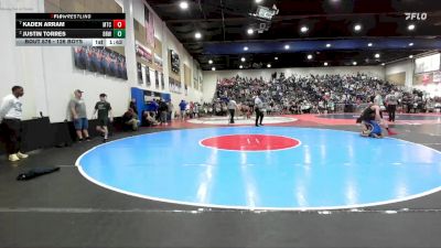 126 Boys Quarterfinal - Kaden Arram, Mt Carmel vs Justin Torres, Brawley