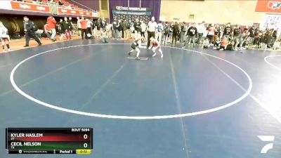 59 lbs Quarterfinal - Kyler Haslem, UT vs Cecil Nelson, TX