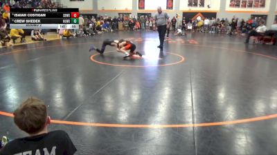 86 lbs Round 2 - Isaiah Costigan, Solon Spartan Wrestling Club vs Crew Shedek, North Liberty Wrestling Club