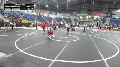 130 lbs Round Of 16 - Mateo Hernandez, Warrior WC vs Braden Brossart, Rugby SWAT