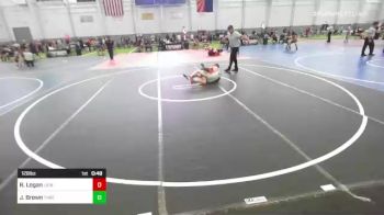 126 lbs Quarterfinal - Rico Logan, Lions WC vs Justin Brown, Threshold WC