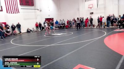 83 lbs Cons. Round 3 - Leslie Bixler, Red Hawk Wrestling Academy vs Kayl Homan, M3 Wrestling Academy