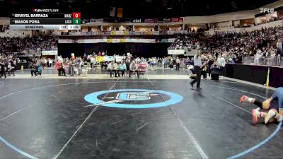 5A 285 lbs Semifinal - Mason Posa, La Cueva vs Israyel Barraza, Manzano