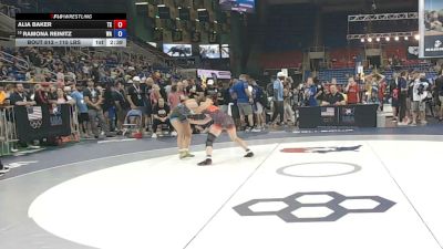 115 lbs Cons. Rd Of 64 - Alia Baker, Texas vs Ramona Reinitz, Washington