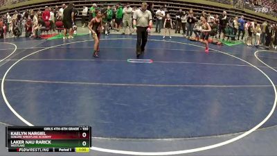 100 lbs Round 5 - Laker Nau Rarick, WESTLAKE vs Kaelyn Nargiel, Sublime Wrestling Academy