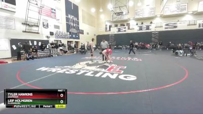 138 lbs Quarterfinal - Leif Holmgren, Ellensburg vs Tyler Hawkins, Eastmont