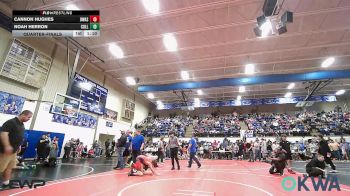 100 lbs Quarterfinal - Cannon Hughes, Owasso vs Noah Herron, Collinsville Cardinal Youth Wrestling