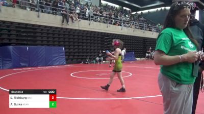 105 lbs Quarterfinal - Grayson Richburg, Baltimore vs Addison Burke, Kearny