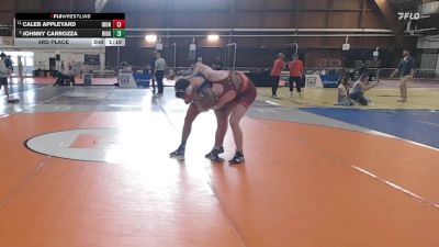 145 lbs 3rd Place - Caleb Appleyard, Iron Faith vs Johnny Carrozza, Ridgefield High/gps