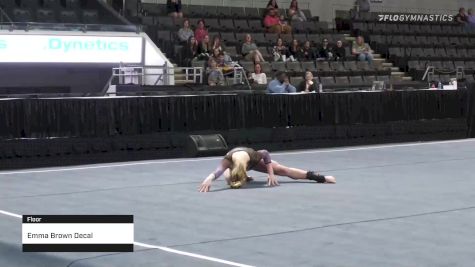 Emma Brown Decal Gymnastics - Floor - 2022 Elevate the Stage Huntsville presented by SportsMED & Crestwood