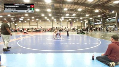 90 lbs Rr Rnd 1 - Javier Rodriguez, Whitted Trained National Dual Team - MS vs Cole Proper, 4M Strength - MS