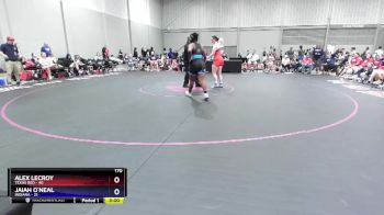 170 lbs Round 2 (8 Team) - Alex Lecroy, Texas Red vs Jaiah O`Neal, Indiana