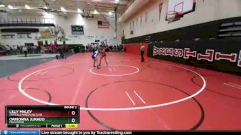 127 Girls Round 2 - Oarionna Jurado, Englewood vs Lilly Maley, Chatfield Wrestling Club