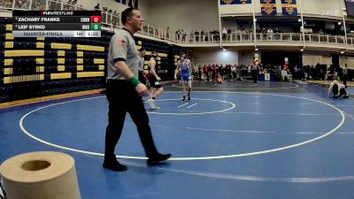 114 lbs Quarterfinal - Zachary Franks, Connellsville vs Leif Syrko, Ringgold