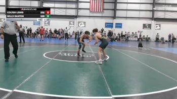 132 lbs 1 - Colten Lewis, SLY FOX WRESTLING CLUB vs Mills Banton, HANOVER HAWKEYE