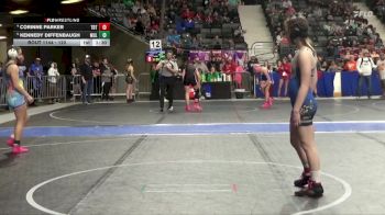 120 lbs Cons. Round 1 - Kennedy Diffenbaugh, Mulvane vs Corinne Parker, Topeka Blue Thunder