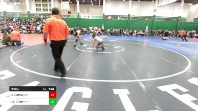 124 lbs Round Of 32 - Devion Coffin, Benedictine vs Anthony Clem, Wantagh