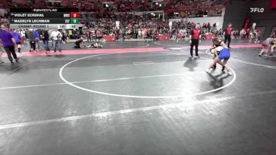 105 lbs Champ. Round 1 - Violet Eckdhal, Monroe Wrestling Club vs Madelyn Lechman, Saint Croix Falls