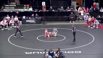 125 lbs 1st Place Match - Finley Evjen, Canton vs Anna Henstein, Rapid City Central