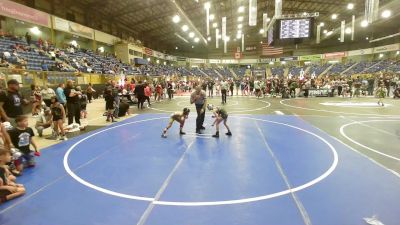 53 lbs Consi Of 4 - Jaxon Devaul, Pikes Peak Warriors vs Colt Thompson, Nebraska Elite