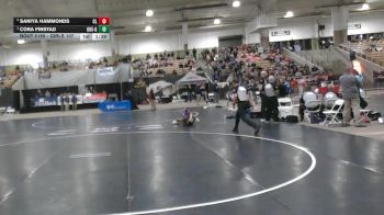 Girls 107 lbs Semifinal - Cora Finstad, Gibbs High School Girls vs Saniya Hammonds, Cleveland High School Girls