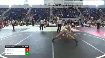 172 lbs Quarterfinal - Tristan Tsosie, Ganado Wrestling Club vs JACOB Done, Thorobred Wrestling Club