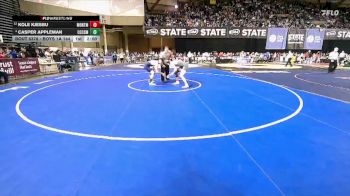 Boys 1A 144 lbs Quarterfinal - Kole Kjesbu, Montesano vs Casper Appleman, Cascade Christian