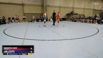 110 lbs Quarterfinals (8 Team) - Samantha Gray, Virginia vs Abbi Cooper, California Blue