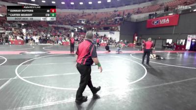 69 lbs 1st Place Match - Carter Neubert, Team Nazar Training Center vs Gunnar Roffers, Aviators Wrestling