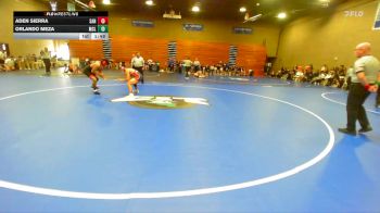 132 lbs Finals (4 Team) - Aden Sierra, Sanger vs Orlando Meza, McLane