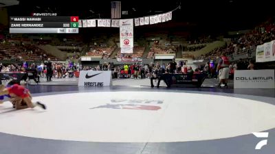All Cadet Boys Freestyle Lower - 113 lbs Cons. Round 4 - Massi Nawabi vs Zane Hernandez, Silver Creek High School Wrestling