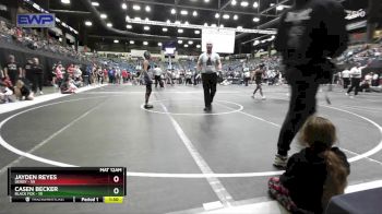 95 lbs Quarterfinal - Casen Becker, Black Fox vs Jayden Reyes, Derby