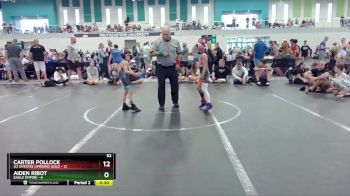 56 lbs Round 7 (8 Team) - Mia Barro, U2 Upstate Uprising Gold vs Luke Montero, Eagle Empire