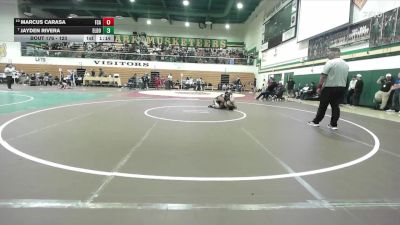 120 lbs Champ. Round 2 - Jayden Rivera, El Dorado vs Marcus Carasa, Foothill (Santa Ana)