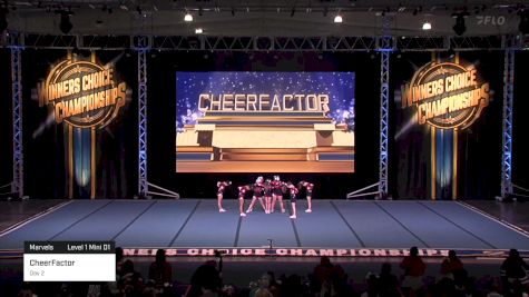 CheerFactor - Day 2 [2024 Marvels Level 1 Mini D1] 2024 Winner's Choice Championships - Mohegan Sun