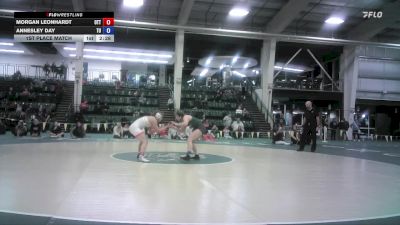 124 lbs 1st Place Match - Morgan Leonhardt, Otterbein vs Annesley Day, Tiffin University