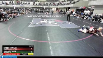 126 lbs Quarterfinals (8 Team) - Kaden Harman, Marian Central Catholic vs Donavin Ward, Hastings