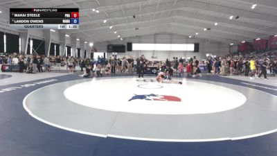 88 lbs Quarters - Makai Steele, Psf Wrestling Academy vs Landon Owens, Massas Maniacs