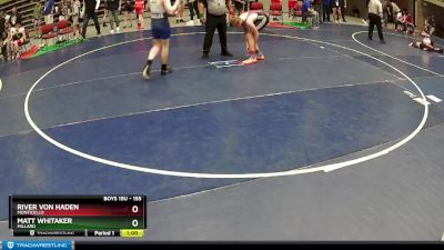 155 lbs Cons. Round 3 - Matt Whitaker, Millard vs River Von Haden, Monticello