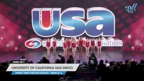 University of California San Diego - Varsity Song/Pom Advanced -- Medium (8-11) [2023 Varsity Song/Pom Advanced -- Medium (8-11) Day 3] 2023 USA Spirit & Junior Nationals/Collegiate Championships