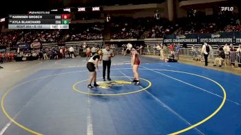G 152 lbs Cons. Round 2 - Karmindi Grosch, Chalmette Girls vs Kyla Blanchard, St. Amant Girls