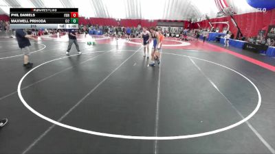 215 lbs Round 3 (8 Team) - Phil Daniels, Illinois Top Dawgs Navy vs Maxwell Prihoda, Cambridge-Isanti White