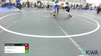 100 lbs Quarterfinal - Chipper Atkinson, Enid Youth Wrestling Club vs Aiden Peck, Wolfpak Wrestling