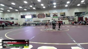 138 lbs Cons. Round 2 - Cali Stephan, Glenns Ferry vs Remington Byerly, Mt. Home