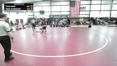 105 lbs Semifinal - Zivah Sires, Grantsville vs Emily Shoemaker, Juab