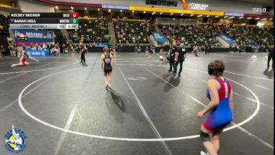 120 lbs Cons. Round 1 - Kelsey Becker, Decorah vs Sarah Bell, Lombard (Montini)