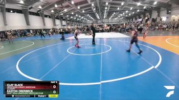 100 lbs 3rd Place Match - Clay Slack, Armstrong County Wrestling Academy vs Easton Oberbeck, West Texas Grapplers Wrestling Club