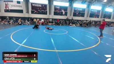 65 lbs Semifinal - Gage Cooper, Fitness Fight Factory Wrestling Club vs Cole Latta, Texas Elite Wrestling Club