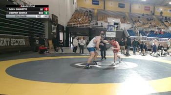 215 lbs 7th Place - Rock Shurette, Baylor School vs Cooper Gentle, McCallie School