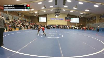 165 lbs Cons. Semi - Devon Wells, Unattached vs Kobe Cunanan, Valiant